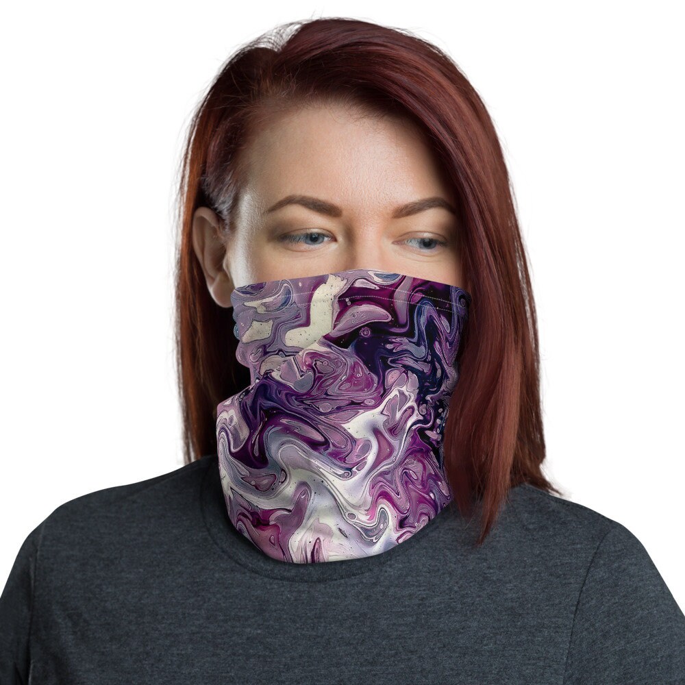 Halstuch, Gesichtsmasken, Stirnbänder, Halswärmer, Bandana, Einzigartiges Design, Armband, Abstrakt, Kunst, Lila, Weiß, Blau Halstuch, Gesichtsmasken, Stirnbänder, Halswärmer, Bandana, Einzigartiges Design, Armband, Abstrakt, Kunst, Lila, Weiß, Blau von Etsy - DistortedRainbowsArt