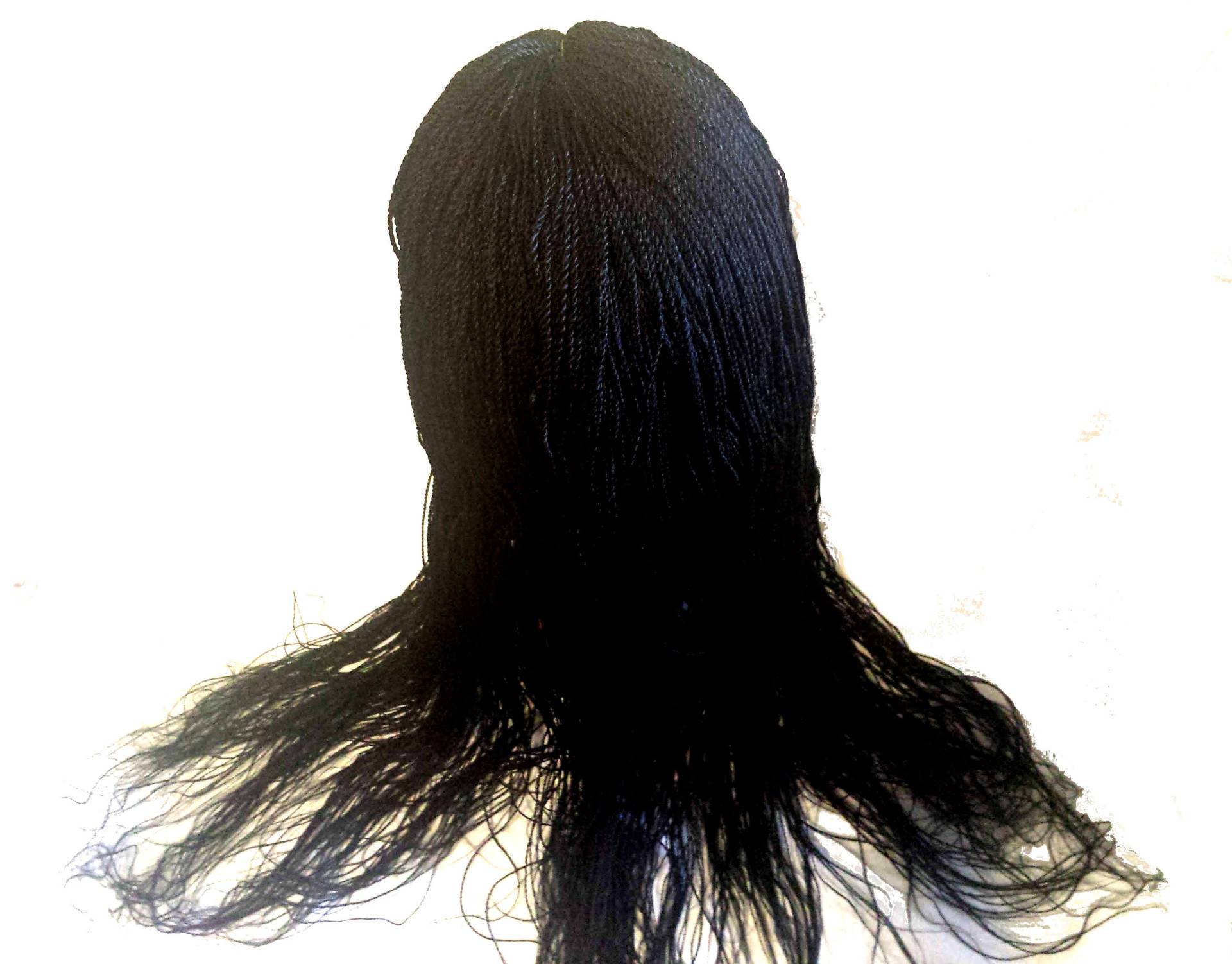 Hand Geflochtene Schwarze Medium Twist Lace Front Perücke - 26 "Zoll von Etsy - Diutobaby