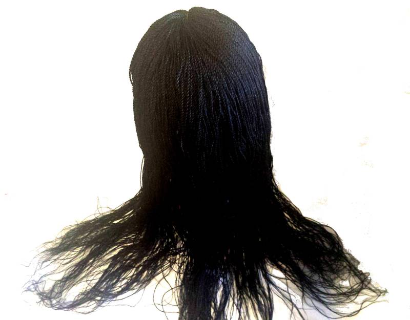Hand Geflochtene Schwarze Medium Twist Lace Front Perücke - 26 "Zoll von Etsy - Diutobaby