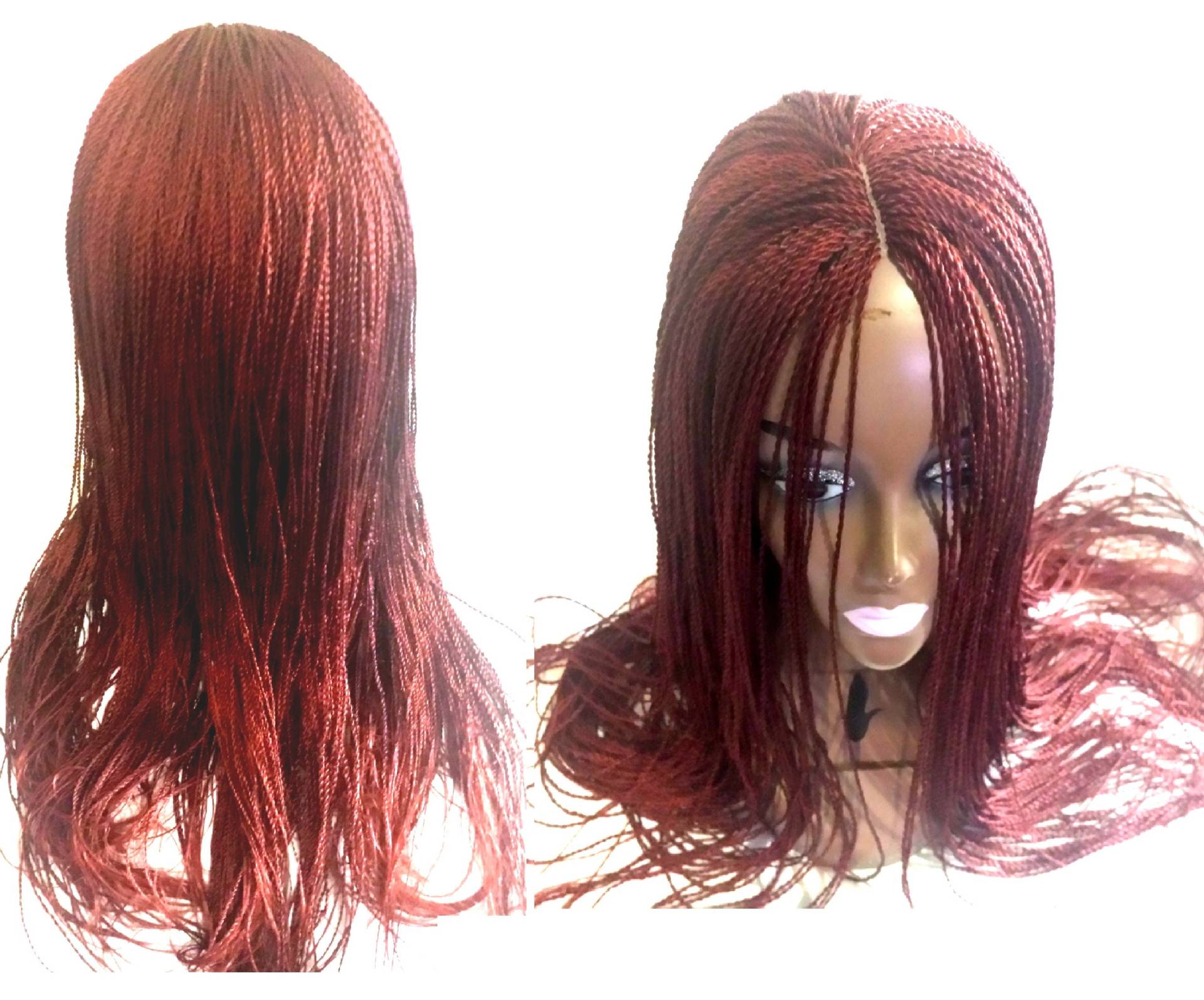 Handgeflochtene Micro Twist Lace Front Perücke -33"Inch von Etsy - Diutobaby