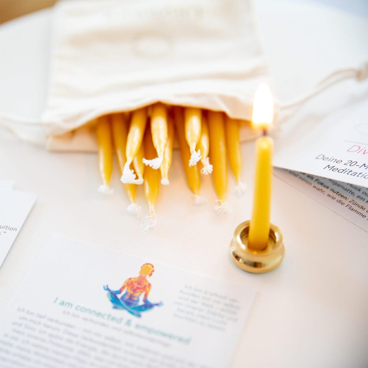 20-Minuten-Kerzen | Geschenkset Yoga, Meditation Achtsamkeit Mindfulness Affirmationskarten Yoga Geschenk I Am Connected & Empowered 20-Minuten-Kerzen | Geschenkset Yoga, Meditation Achtsamkeit Mindfulness Affirmationskarten Yoga Geschenk I Am Connected & Empowered von Etsy - DivasyaYoga