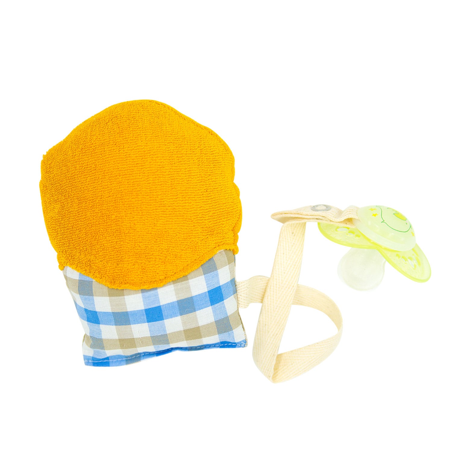 Schnullerkette "Cupcake" Aus Bio-Baumwolle Gelb Schnullerband Schnullertier von Etsy - DogsLoveCatsMUC