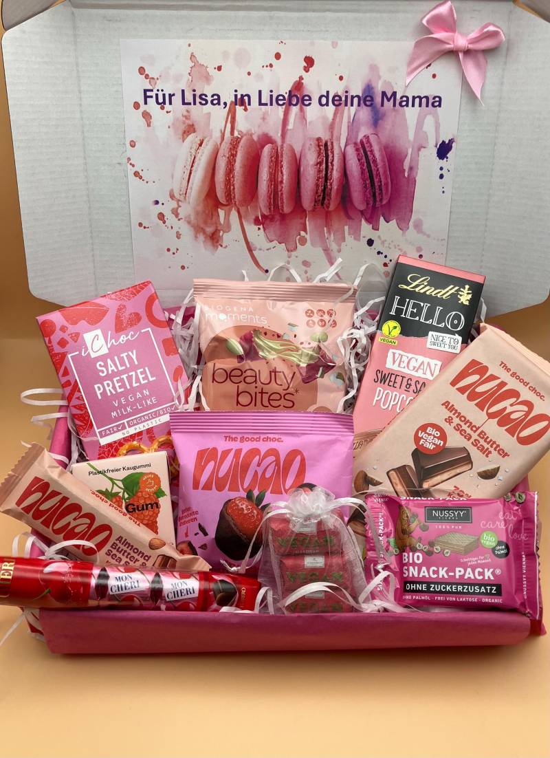 Geschenkbox Geburtstag, Personalisiert, Vegan, Boxen, Laktosefrei, Schokoladendose, Süßigkeiten Zum Vegan Essen von Etsy - DorisOsterreich