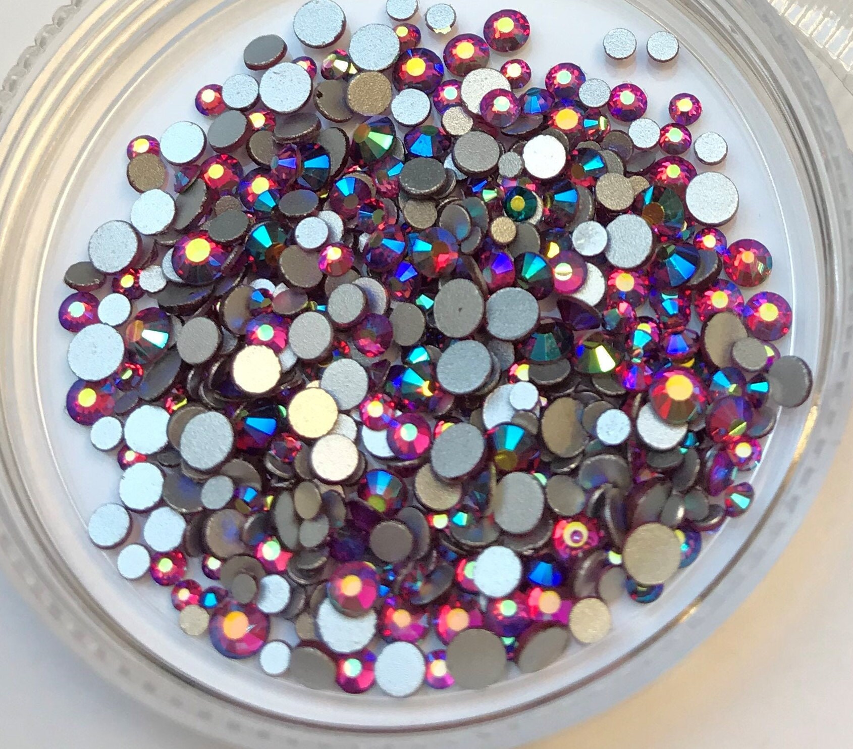 Ab Nail Art Strasssteine, Funkelnde Flache Rückseite, Glassteine, 3D-Dekorationen von Etsy - DorraDesign