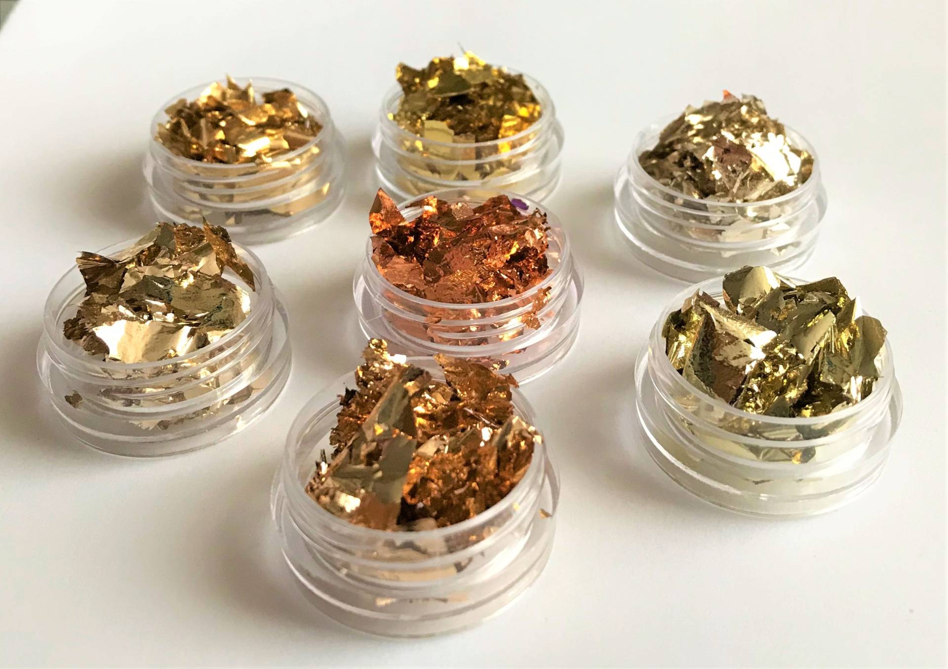 Aluminium, Unregelmäßig, Metallisch, Antik, Gold, Champagner, Silberfolie, Glitzerfolie, Flocken, Spiegeleffektfolien, Nagelkunst, Harz, Ton von Etsy - DorraDesign