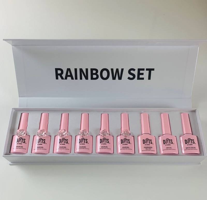 Regenbogen Set Gel Nagellack von Etsy - DotsByKarina