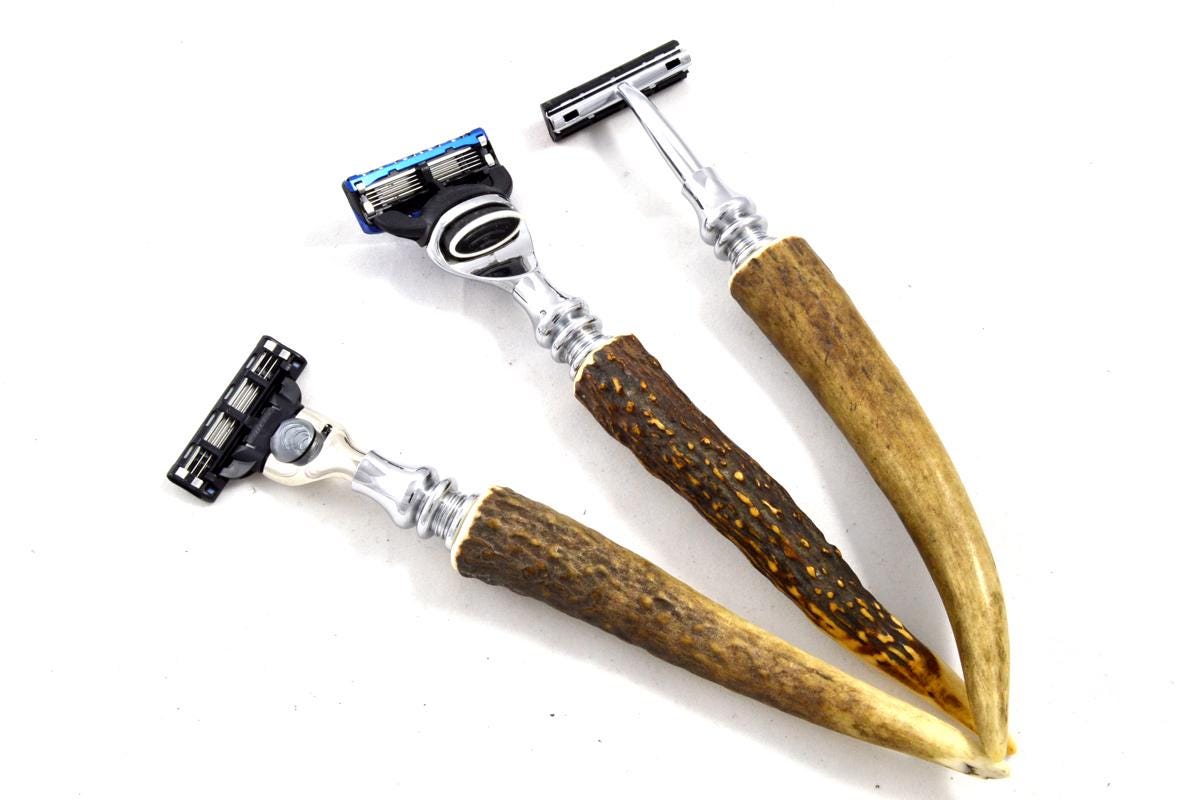 Hirschhorn Rasierer Für Gillette Rasierklingen Hirschhorn Rasierer Für Gillette Rasierklingen von Etsy - DrDittmarGermany