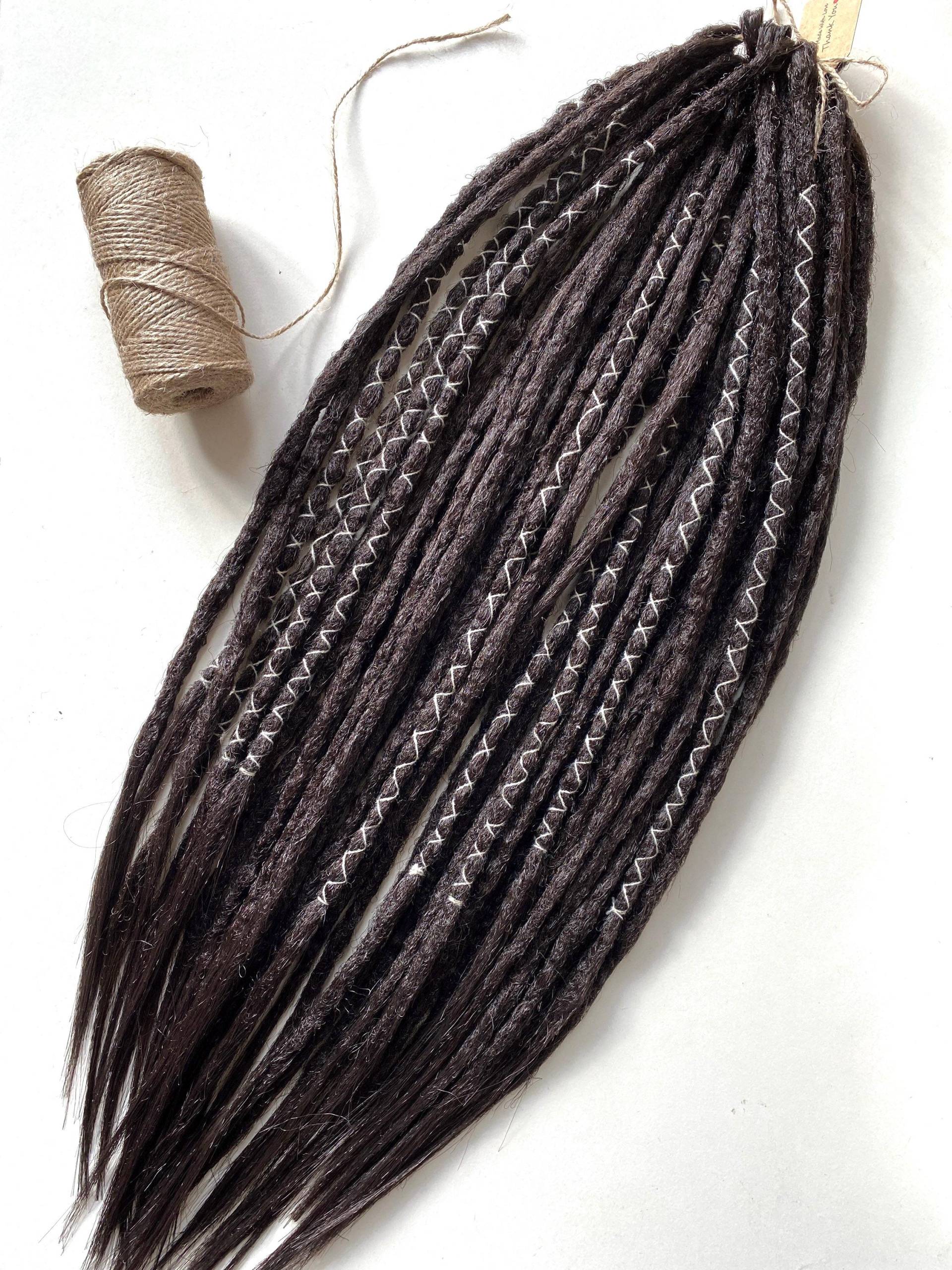 Dunkelbraune Gehäkelte Dreadlocks Erweiterungen Kanekalon De/Se Dreads | 16-24 Inch Dunkelbraune Gehäkelte Dreadlocks Erweiterungen Kanekalon De/Se Dreads | 16-24 Inch von Etsy - DrDreadShop