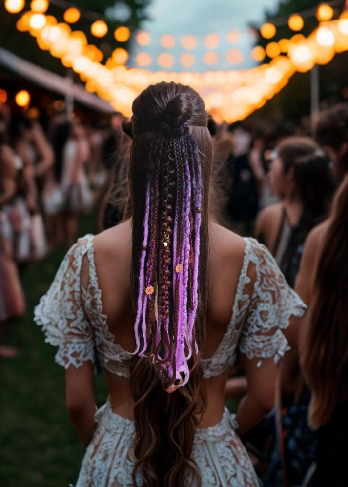 Dreads Und Braids Band Lila Braun Dreads Und Braids Band Lila Braun von Etsy - Draidsnbraids