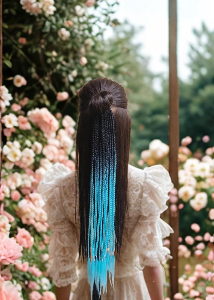 Sky Blue & Schwarz Geflochtenes Band Sky Blue & Schwarz Geflochtenes Band von Etsy - Draidsnbraids