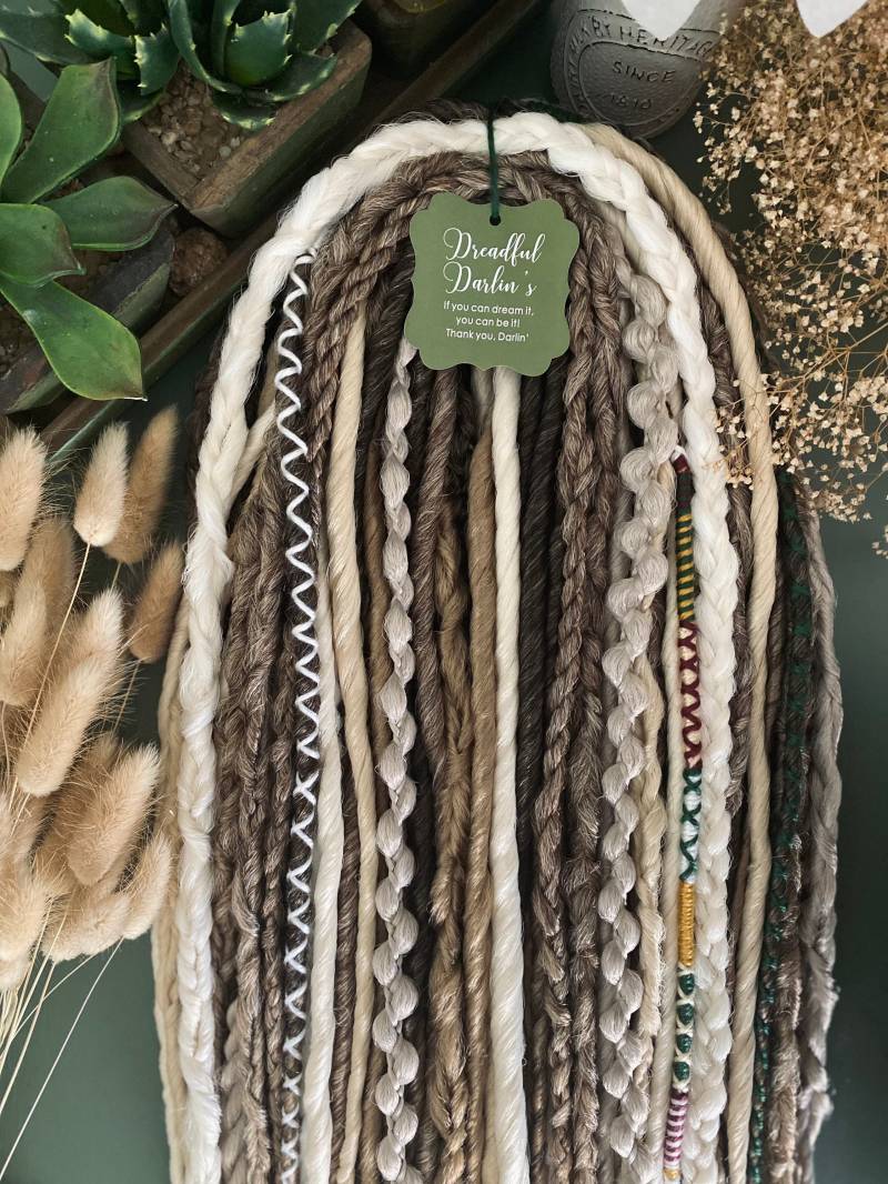 Die Danielle. Gemischtes Ombré Und Blondes Wikinger Set. | Volles Set= 50 Doppelendige Dreads Dreadlock-Erweiterungen. Faux Dreads von Etsy - DreadfulDarlins