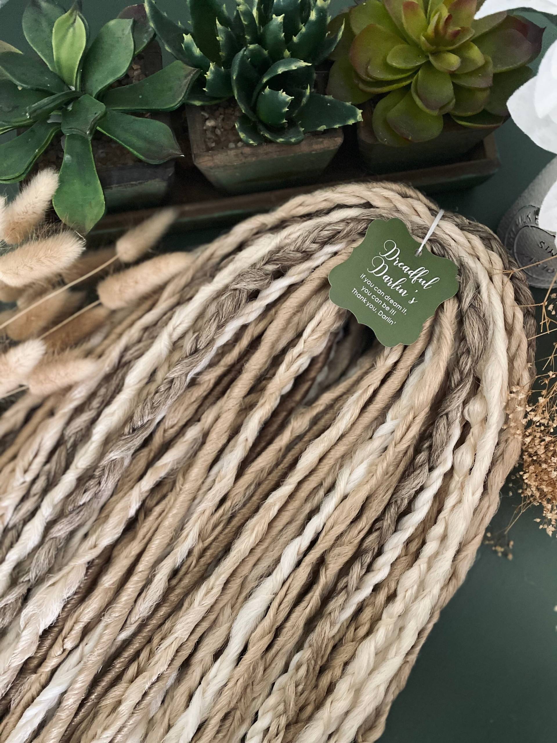 Komplett Strukturiertes Wikinger Set. | Volles Set= 50 Dreadlocks Dreadlock Erweiterungen. Faux Dreads. Wählen Sie Ihre Menge von Etsy - DreadfulDarlins