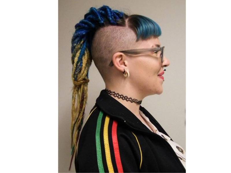 15 De Von Royalblau Zu Hellem Gelb, Gehäkelte Dreads, Gehäkelt, Halbset Für Teilweise Dreads Oder Mohawk, Undercut, Punk Style, Bunte von Etsy - DreadlocksBarcelona