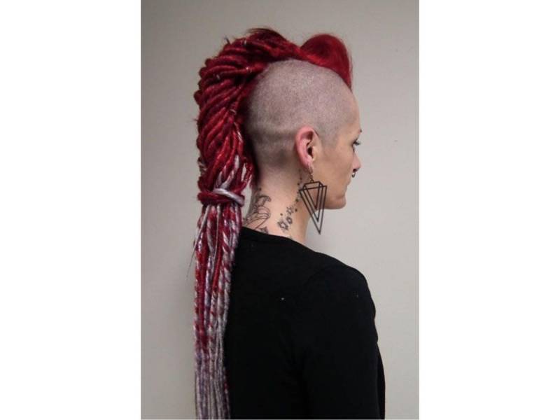20 Doppelte Rote Bis Silberfarbene Dreads, Verdreht 50+ cm, Halbes Set Für Partielle Dreads Oder Mohawk, Undercut, Punk Style, Bunte von Etsy - DreadlocksBarcelona