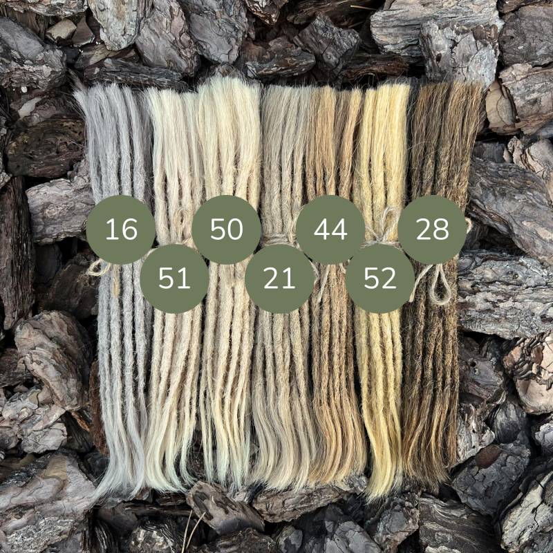 10 Stück Gehäkelte Dreadlock-Extensions Aus 100 % Echthaar - Blonde Dreads von Etsy - DreadlocksEurope