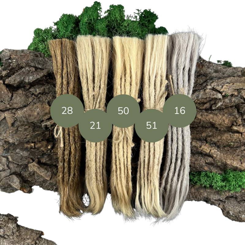 Gehäkelte Dreadlock-Extensions Aus 100 % Echthaar - Blonde Dreads Farbnummer Und Anzahl Frei Wählbar von Etsy - DreadlocksEurope