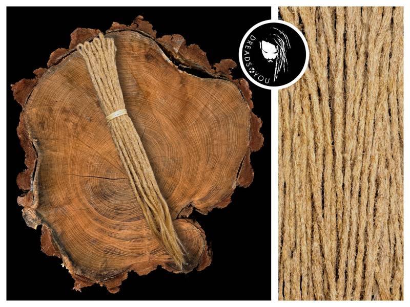 Dreadlock Extensions Hellbraun 35-40cm Ø4-6mm Single Ended Europ. Echthaar Zum Einflechten von Etsy - Dreads4youShop