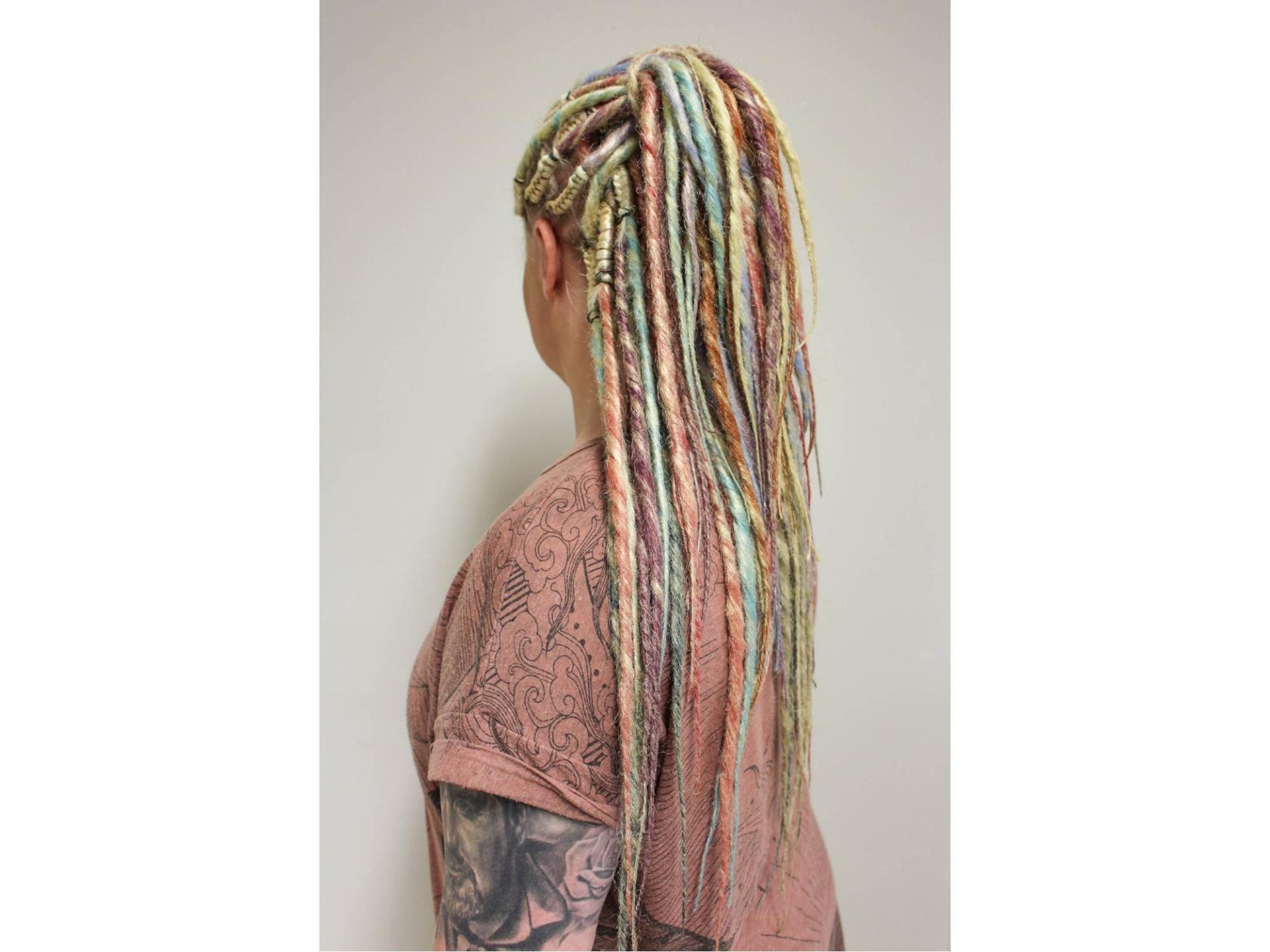 40 Dreads, Volles Set Blond Und Pastell Matte Pink, Lila, Blau, Grün, Verdreht 50+ cm, Ombre, Bunt Dreads 40 Dreads, Volles Set Blond Und Pastell Matte Pink, Lila, Blau, Grün, Verdreht 50+ cm, Ombre, Bunt Dreads von Etsy - DreadsBarcelona
