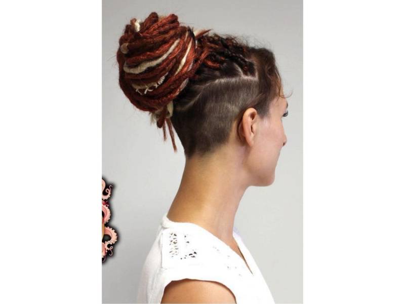 Halbes Set Von 25 Langen Dünnen Kupferfarbenen, Braunen Und Blonden Geflochtenen Dreads, 50 cm, Handgemacht, Perfekt Für Sommer-Look Oder Festival von Etsy - DreadsBarcelona