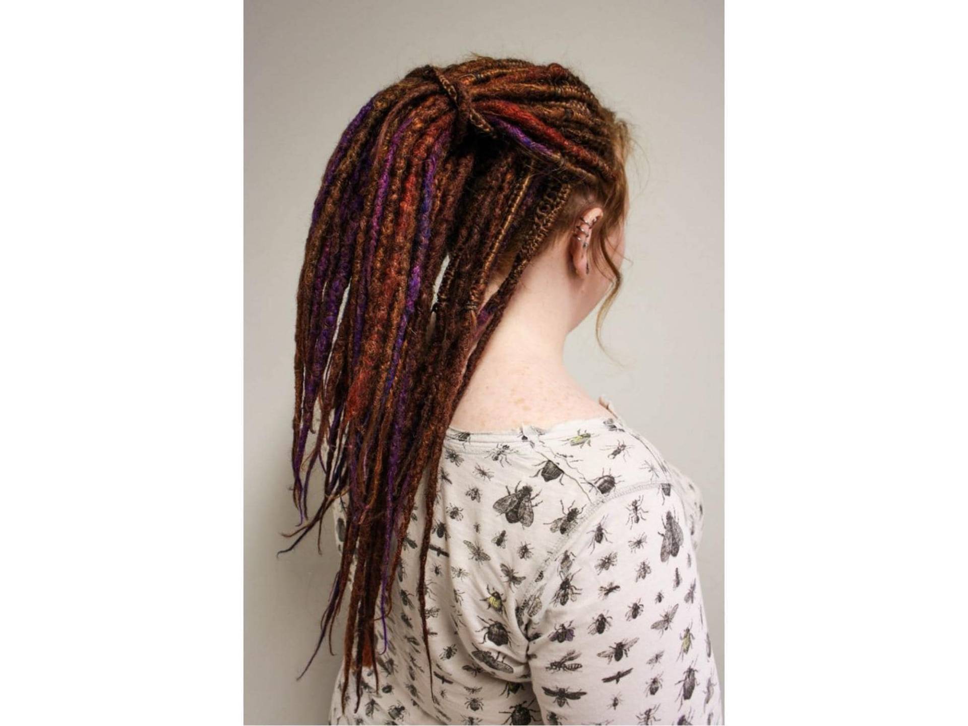 Komplettes Set Von 40 Gehäkelten Dreads, Dunkles Kupfer, Ingwer, Natürlicher Farbton, Mit Blauen Und Lila Schattierungen, cm, Handmade, Voller Komplettes Set Von 40 Gehäkelten Dreads, Dunkles Kupfer, Ingwer, Natürlicher Farbton, Mit Blauen Und Lila Schattierungen, cm, Handmade, Voller von Etsy - DreadsBarcelona