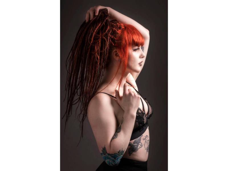 Vollständiges Set Lange Dünne Orangefarbene Dreads, Farbe Deiner Wahl, 40 cm, Handarbeit, Wunderschöne Professioneller Stil von Etsy - DreadsBarcelona