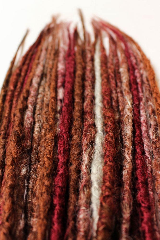 Wunderschöne Mischung Aus Kupfer, Rot, Orange Und Blonden Dreadlocks, Komplettes Set Gehäkelter Dreads, Handgemacht, 40 cm+ Ideal Für Einen Wunderschöne Mischung Aus Kupfer, Rot, Orange Und Blonden Dreadlocks, Komplettes Set Gehäkelter Dreads, Handgemacht, 40 cm+ Ideal Für Einen von Etsy - DreadsBarcelona