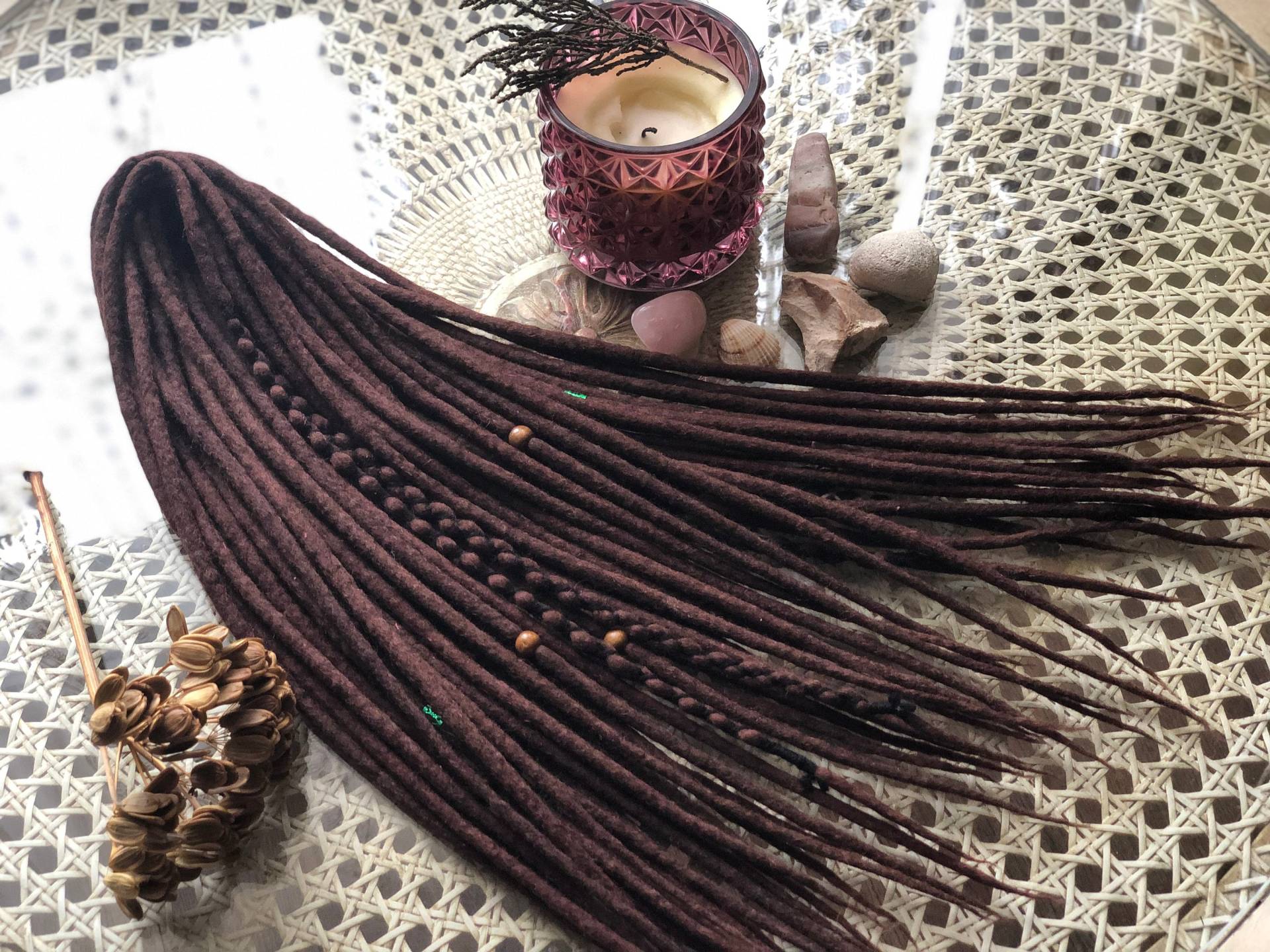 Dunkelbraune "'milchschokolade'' Wolle Doppelendige Single Endend Dreads Merino Dreadlocks von Etsy - DreadsByHolly