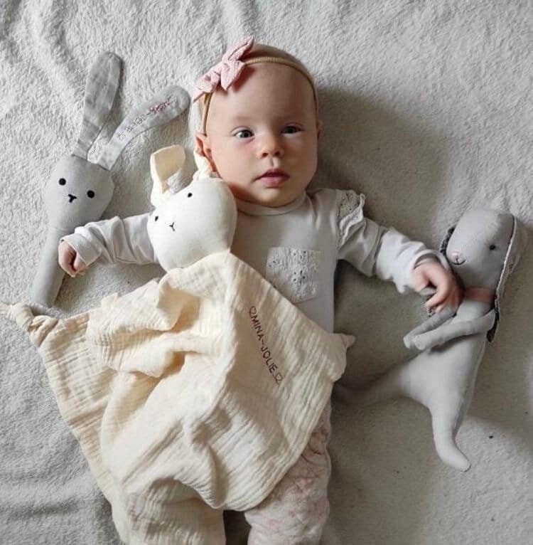 Spucktuch Für Babys, Schnuffeltuch Personalisiert, Lätzchen - Geschenk Zur Geburt, Schmusetuch, Hase, Babygeschenk, Schmusetuch, Musselin Babytuch von Etsy - DreamWoodLove
