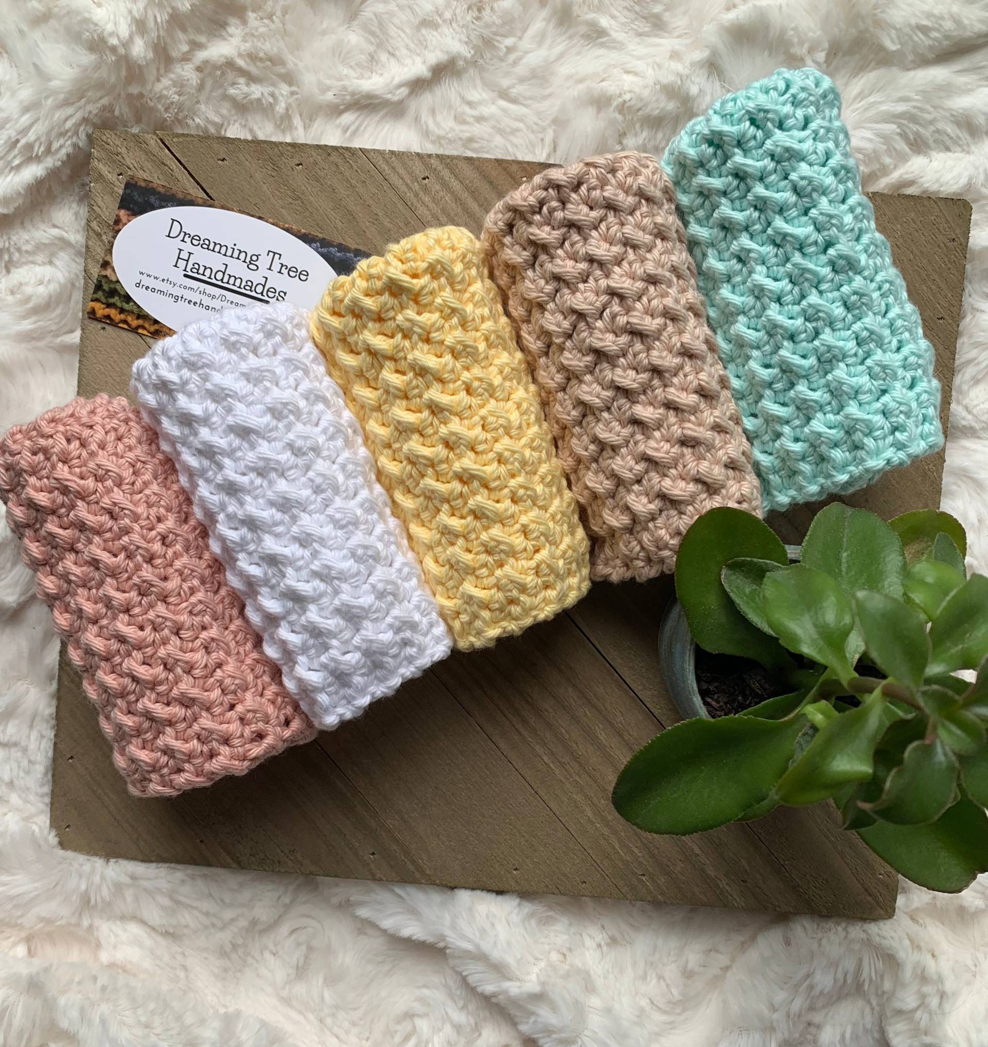 Geschirrtuch Aus 100% Baumwolle | Gehäkelter Waschlappen Handarbeit Häkeln Landhausstil Umweltfreundlich Geschenk Spa Und Bad Unter 10, 00 von Etsy - DreamingTreeHandmade