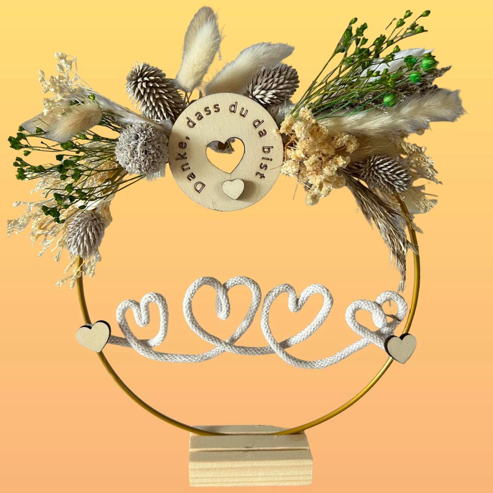 Trockenblumen-standring, Geburtstag, Dankeschön, Danke, Freundin, Erzieherin, Verschiedene Motive Trockenblumen-standring, Geburtstag, Dankeschön, Danke, Freundin, Erzieherin, Verschiedene Motive von Etsy - DreamkunstDE