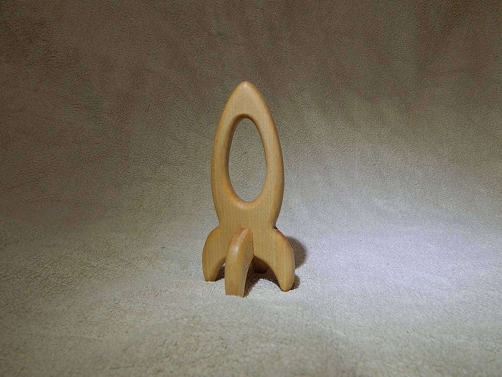 Holzrakete Raumschiff Shuttle Beißring Holz Zahnen Natürliches Baby Shower Geschenk von Etsy - DrevosvetToys