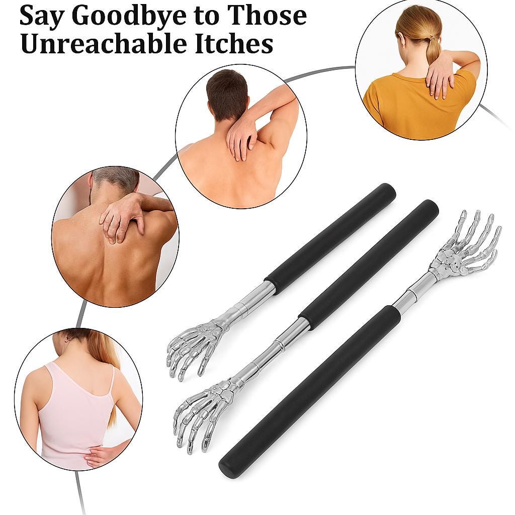 Teleskop-Rückenkratzer Für Mensch Und Haustier, Ausziehbares Rückenmassagegerät von Etsy - DropByKACAR