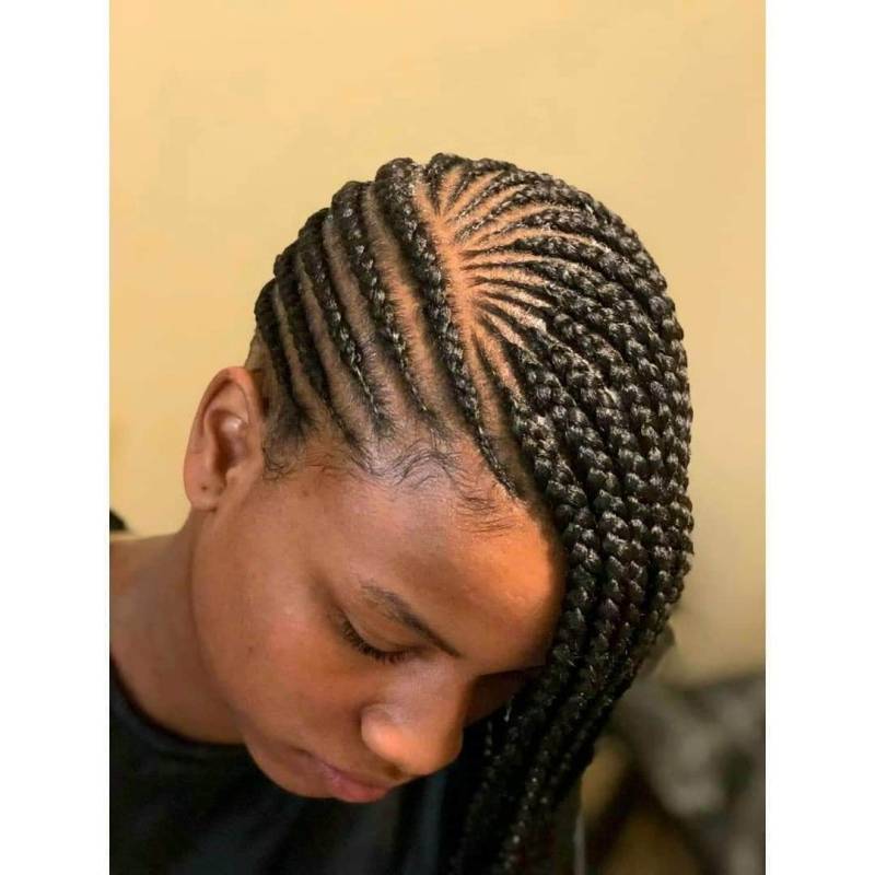 Cornrow Geflochtene Perücke | Ghana Weberei Twist Braid Box von Etsy - DstyleCollection