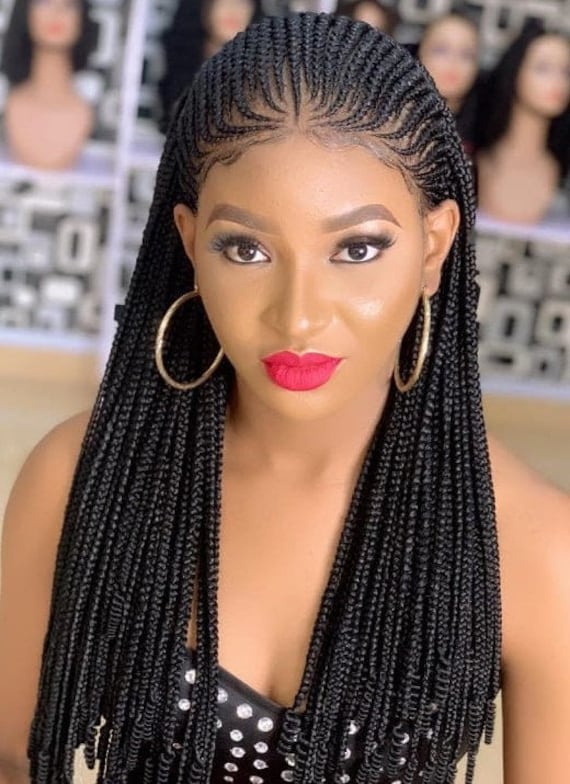 Cornrow Geflochtene Perücken | Ghana Weben Spitzen Perücke Geschenk Für Frauen Drehborte Box Borte Cornrow Geflochtene Perücken | Ghana Weben Spitzen Perücke Geschenk Für Frauen Drehborte Box Borte von Etsy - DstyleCollection
