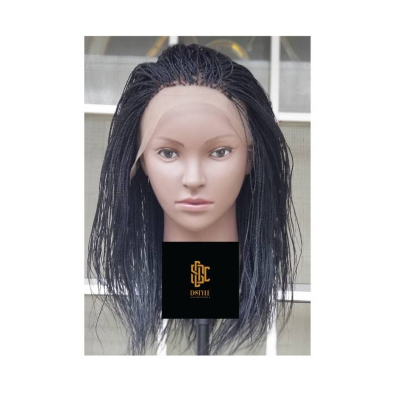 Micro Twist Geflochtene Perücken Für Frauen, Tiny Short Box Braids Perücke Büro, Handgemachtes Geschenk Bräute, Trendige Frisur Schützendes Styling von Etsy - DstyleCollection