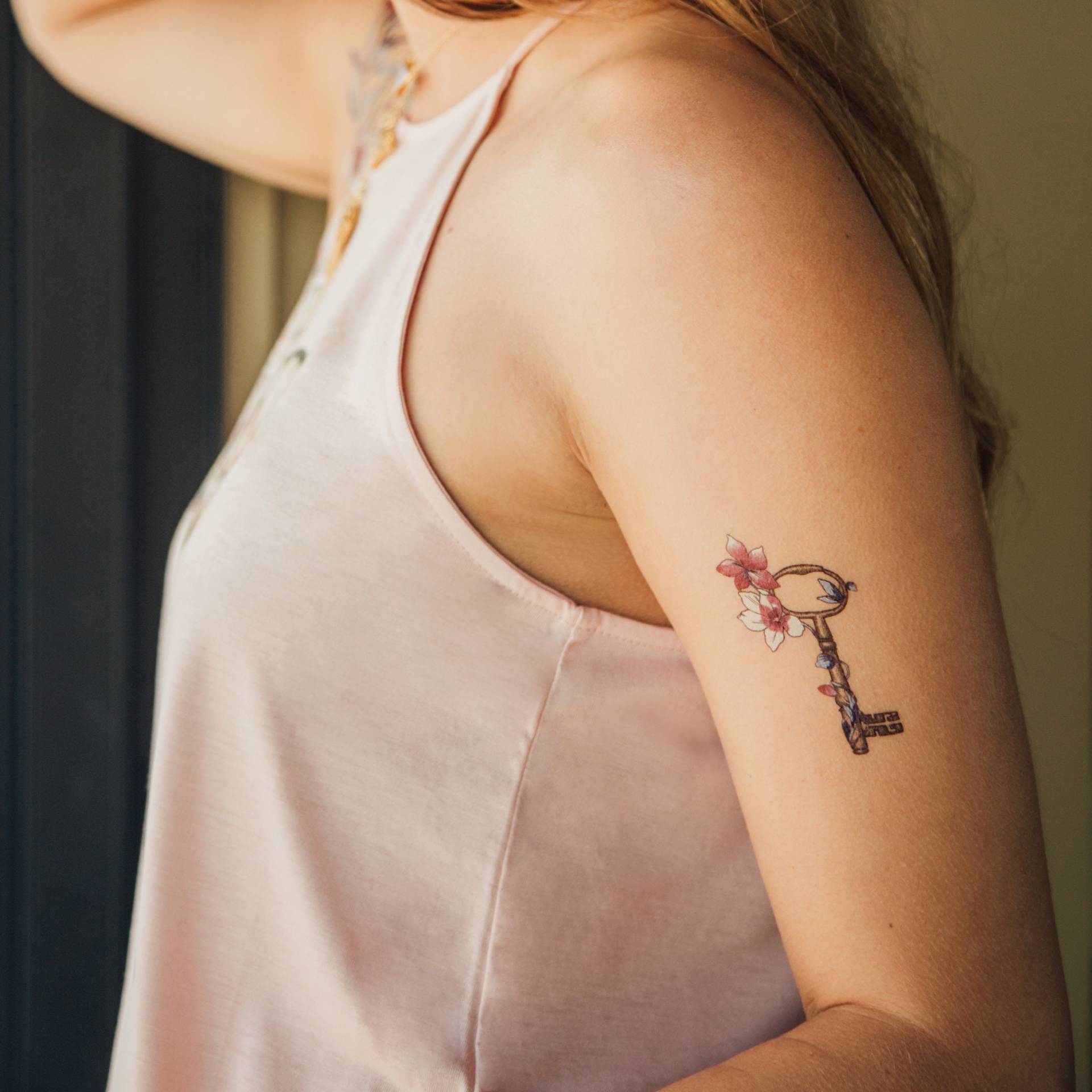 Love Key Temporäre Tattoo Florales Valentinstags Tattoo | 2Er Set Love Key Temporäre Tattoo Florales Valentinstags Tattoo | 2Er Set von Etsy - DuetDream