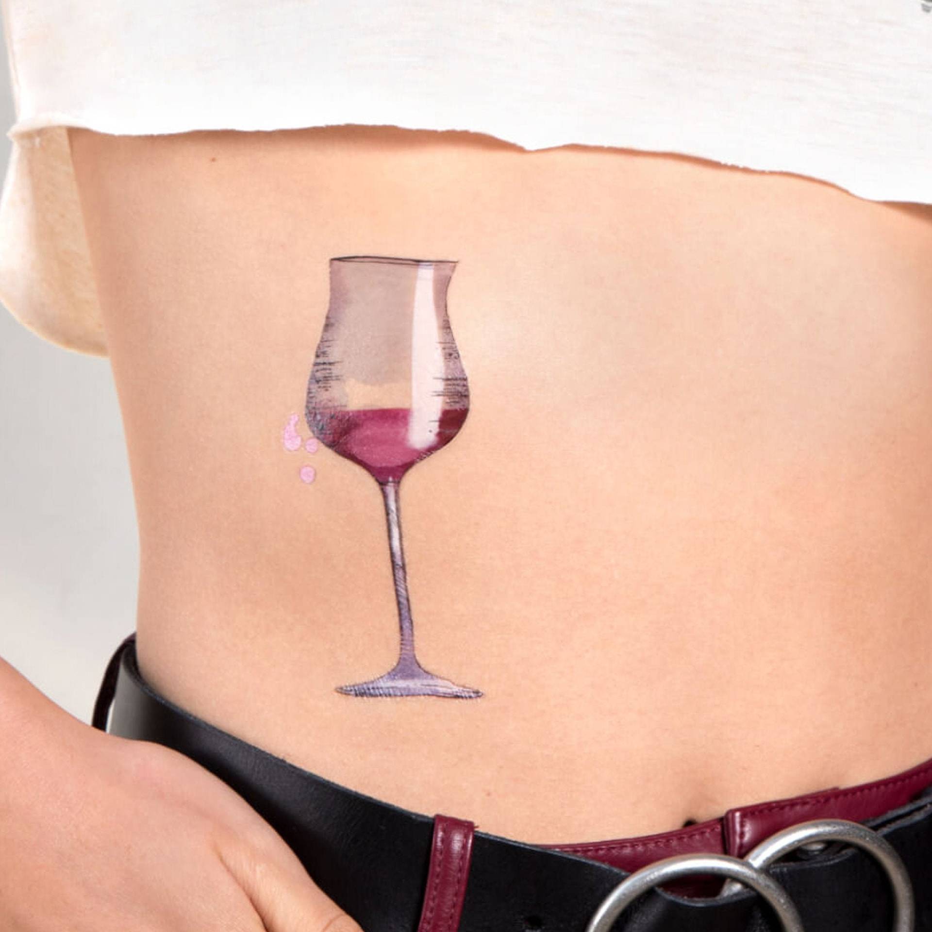 Weinglas Temporäres Tattoo/Gastgeschenke Party Temporäre Tattoos | 2Er Set Weinglas Temporäres Tattoo/Gastgeschenke Party Temporäre Tattoos | 2Er Set von Etsy - DuetDream