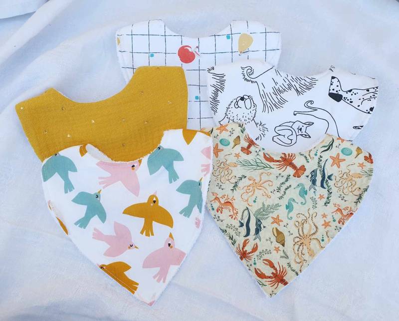 Lätzchen Für Neugeborene/Babygeschenk Erstausstattung Bandana-Lätzchen Unisex-Babylätzchen Kleines Geschenk Originelles Taufgeschenk von Etsy - DustyRoseCouture