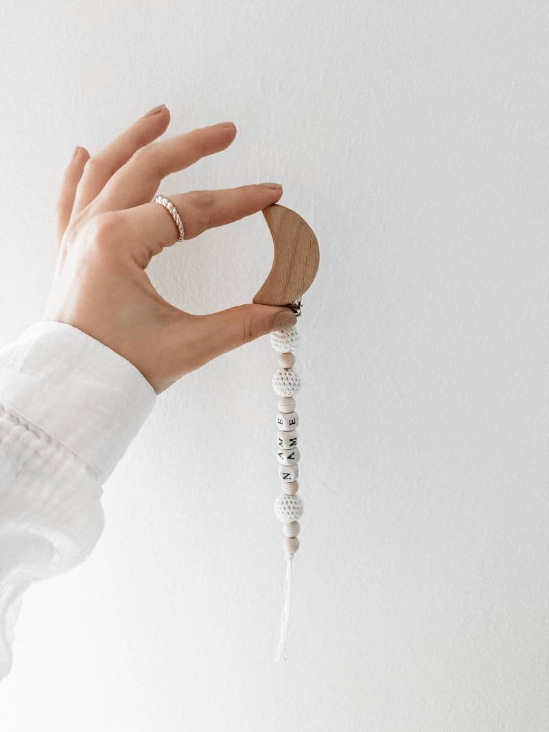 Schnullerkette - Mond von Etsy - ELLAKOTAmade