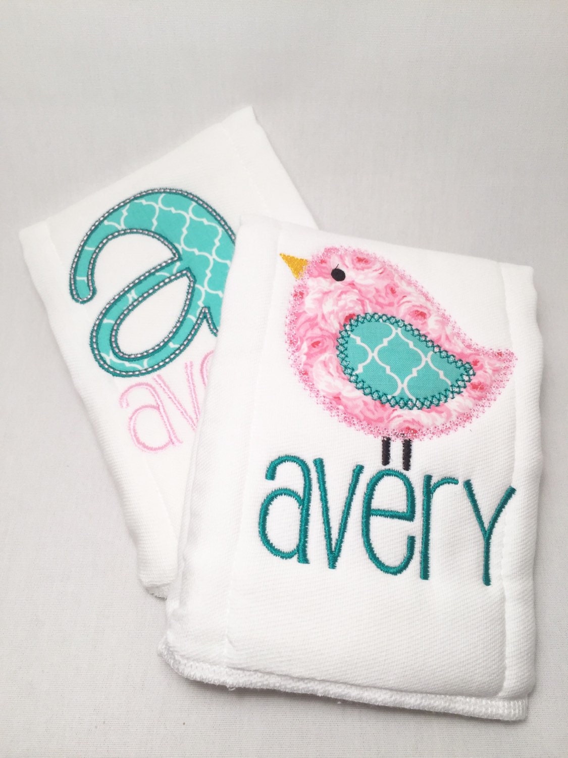 Spucktuch Set Mit Applikation Spucktuch Set Mit Applikation von Etsy - ELLCustomDesign