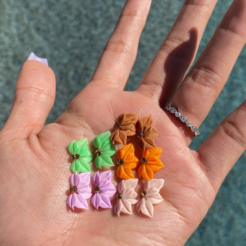 2Er Set - 3D Acryl Blumen | 3D Kunst Anhänger Nagel Charms Nailart Dekor Handarbeit von Etsy - EMOINailShop