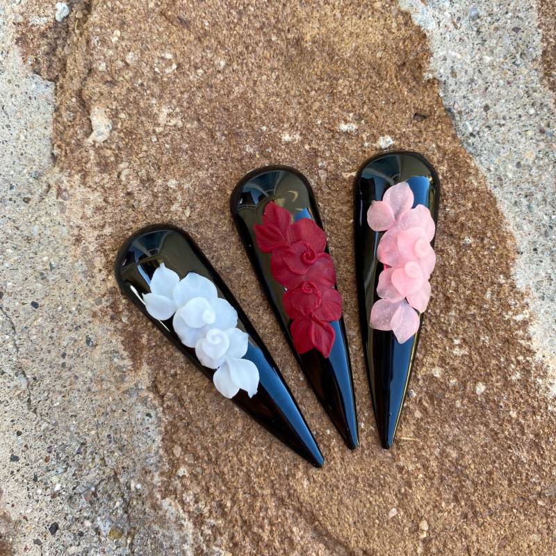2Er Set - 3D Acrylblumen Primel von Etsy - EMOINailShop
