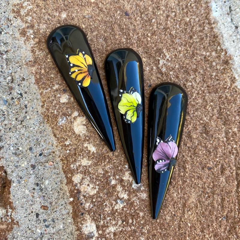 3D Acryl Blume - Secret Garden von Etsy - EMOINailShop
