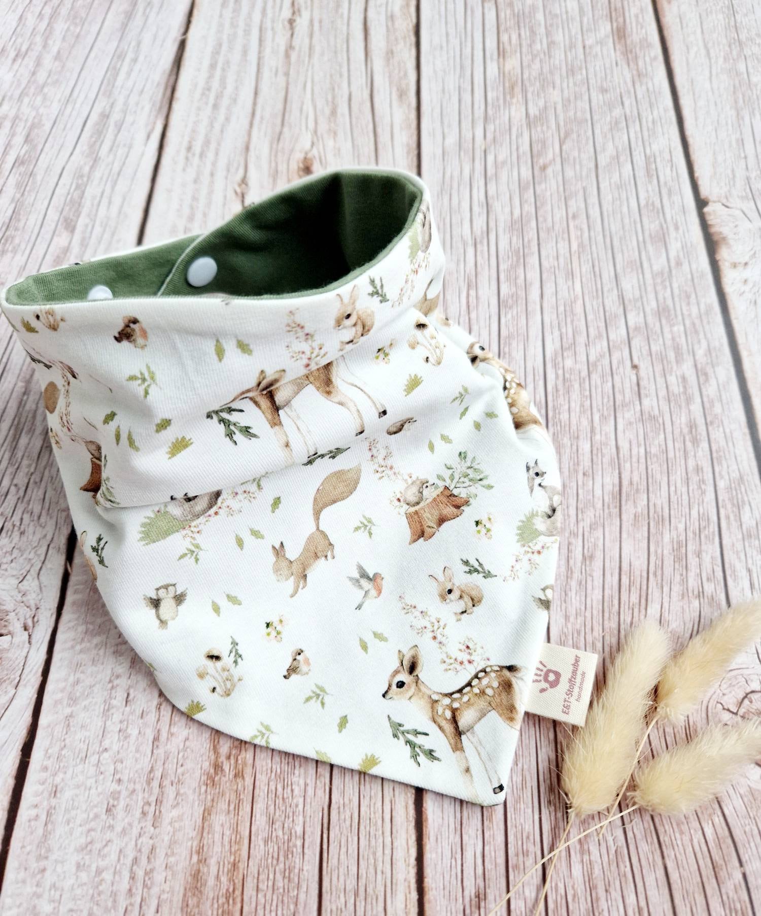 Halstuch Schal Dreieckstuch Reh Hase Eichhörnchen Waldtiere Baby Oder Mädchen 62 68 74 80 86 92 98 104 110 Handmade Halstuch Schal Dreieckstuch Reh Hase Eichhörnchen Waldtiere Baby Oder Mädchen 62 68 74 80 86 92 98 104 110 Handmade von Etsy - ETStoffzauber