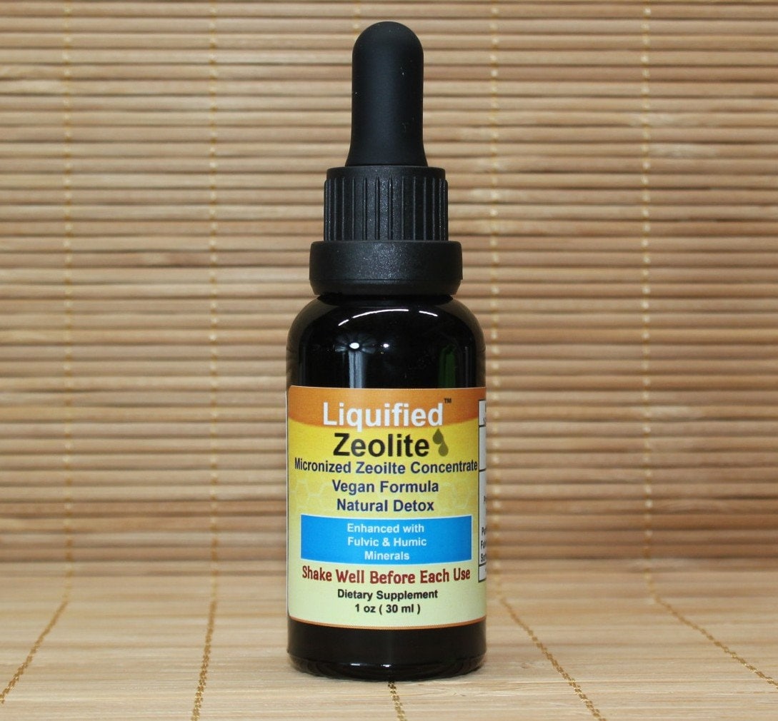 Flüssiger Zeolith in Braunglas Flasche Größe 1 Unze, Kein Kunststoff, Exp 10/27 von Etsy - EarthWellnessShop