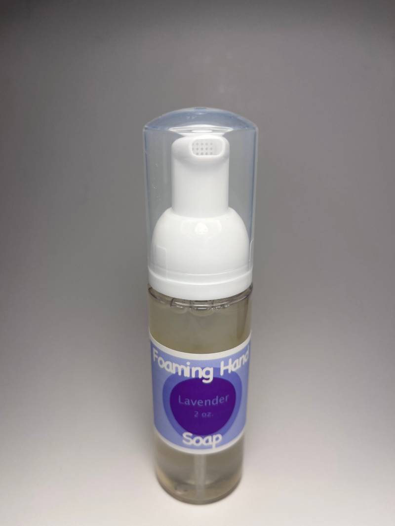 Lavendel Flüssigkeit Kastilien Mini Schäumen Hand Seife Reisegröße 2Oz von Etsy - Earthmadeproducts
