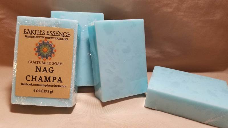 Nag Champa Duftende Ziegenmilchseife, Handgemacht, 4 Oz von Etsy - EarthsEssenceNC