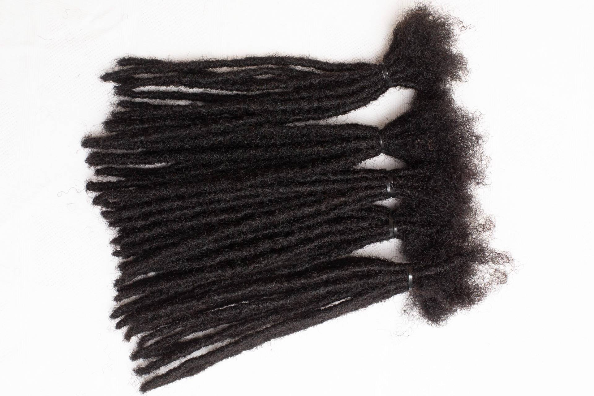 Echthaar Dreadlocks 4C Texture, Schwarze Farbe Echthaar Dreadlocks 4C Texture, Schwarze Farbe von Etsy - Eazynappy