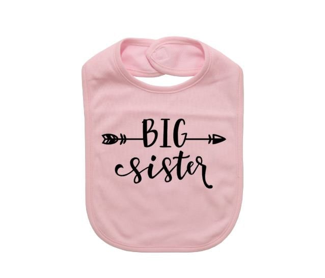 Baby Bib, Big Sister, Announcement, Sister Arrow, Infant Bibs, Apparel, Sis, Newborn Gift, Cute Trendy Baby Bib, Big Sister, Announcement, Sister Arrow, Infant Bibs, Apparel, Sis, Newborn Gift, Cute Trendy von Etsy - EbenezerFire