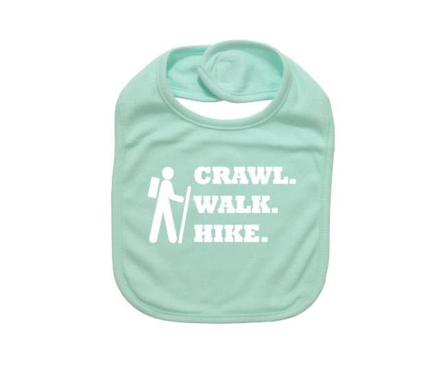Süße Baby Lätzchen, Crawl Walk Wanderung, Wandern Baby-Dusche-Geschenk, Geschenk Für Baby, Neugeborene Kleinkind Bekleidung, Wanderbekleidung Süße Baby Lätzchen, Crawl Walk Wanderung, Wandern Baby-Dusche-Geschenk, Geschenk Für Baby, Neugeborene Kleinkind Bekleidung, Wanderbekleidung von Etsy - EbenezerFire